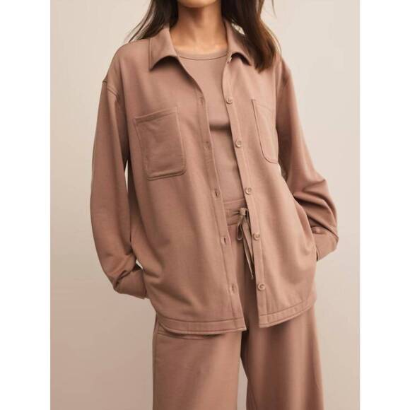Z SUPPLY Jackets & Blazers - NEW Z SUPPLY layover top in desert taupe